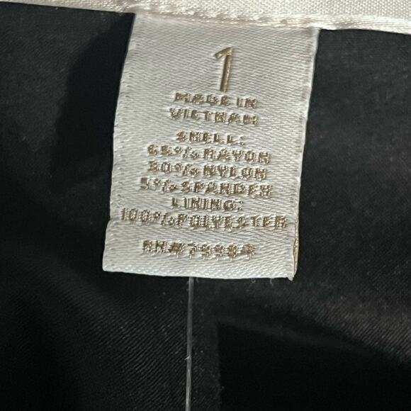 Chico's Black Promo Ponte Knit Drape Front Capsule Comfy Office Jacket M NWT - Picture 5 of 6